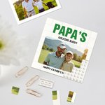 Personalised Family Photo Design Building Brick Puzzles with Title and Texts Home Decor Father's Day Gift for Dad Grandpa