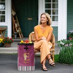 Bolsa de repuesto personalizada para carrito de compras grande con inicial y nombre accesorio para compras regalo de cumpleaños para la familia