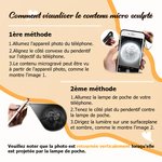 Collier Coquillage Naturel Personnalisée avec Photo Projetée Accessoire en Forme de Cœur Cadeau d'Anniversaire Saint-Valentin pour Femme