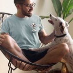 Personalized Cute 3D Cartoon Dogs Soft T-shirt Sweatshirt with 1-3 Name Anniversary Birthday Gift for Dog Mom Dad Pet Lovers