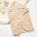 Personligt broderat namn Coral Fleece Hooded Handduk Sommar Pool Bad Essential Baby Shower Födelsedagspresent för barn