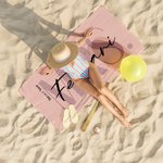 Asciugamani da spiaggia personalizzati set di 2 oversize ad asciugatura rapida matrimonio luna di miele e viaggio regalo per coppie e sposi novelli