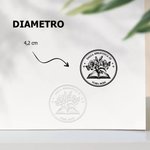 Timbro a secco personalizzato con motivo floreale timbro Ex Libris popolare per libri e buste regalo di compleanno per appassionati di lettura