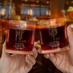 Personalized Birth Flower 10 oz Whiskey Glass with Name and Slate Coaster Father's Day Newborn Birthday Gift for New Dad Kids