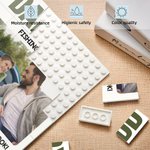 Personalised Family Photo Design Building Brick Puzzles with Title and Texts Home Decor Father's Day Gift for Dad Grandpa