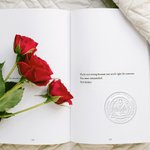 Timbro a secco personalizzato con motivo floreale timbro Ex Libris popolare per libri e buste regalo di compleanno per appassionati di lettura