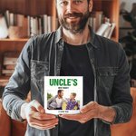 Personalised Family Photo Design Building Brick Puzzles with Title and Texts Home Decor Father's Day Gift for Dad Grandpa