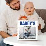 Personalised Family Photo Design Building Brick Puzzles with Title and Texts Home Decor Father's Day Gift for Dad Grandpa