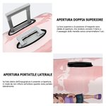 Copertura per valigia personalizzata con personaggio cartone animato stile Y2K sfondo mappa del mondo regalo di compleanno per donne e ragazze