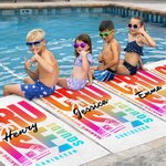 Personalized In My Cruise Era Quick Dry Oversized Beach Towel with Name Summer Vacation Holiday Travel Gift for Family Cruise Lovers