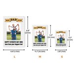 Personalised Best Dad Papa Grandpa Ever ABS Building Brick Puzzles with Photo and 1-2 Texts Father's Day Birthday Anniversary Gift for Dad Grandpa