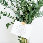 Timbro a secco personalizzato con motivo floreale timbro Ex Libris popolare per libri e buste regalo di compleanno per appassionati di lettura