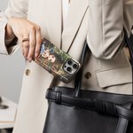 Personalized Butterfly Bookshelf Cartoon Reading Character Phone Case for iPhone or Samsung with Name Birthday Anniversary Gift for Family Friend