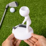 Personalized Anthropomorphic 3D Golf Succulent Planter with Name Home Decor Birthday Gift for Golf Lovers Players