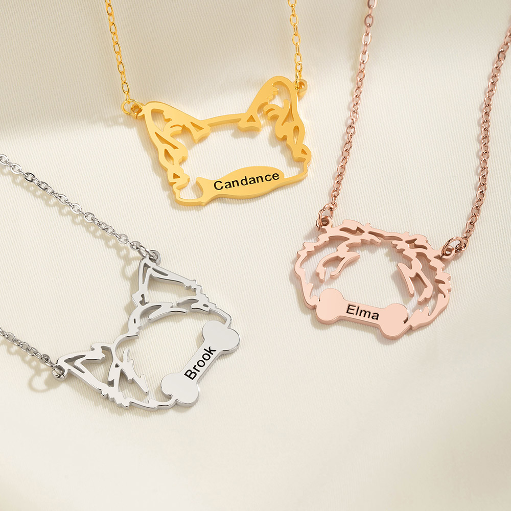Collier d'oreilles chien chat personnalisé avec nom Cadeau d'anniversaire pour propriétaire de chien chat