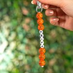 Personalizzato Basket Charm Letter Beads Portachiavi Tag con nome Zaino Accessorio Squadra Sportiva Regalo di compleanno per gli adolescenti amanti del basket