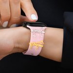 Personalized Minimalist Horse Silhouette Watch Band Charm with Name Pet Party Anniversary Birthday Gift for Horse Lovers