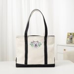 Personalizada Bordado Floral Mascota Cara Foto Impermeable Bolsa Grande con Nombre Accesorios de Viaje Regalo de Cumpleaños para Gato Perro Mamá Mujeres