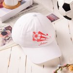 Henkilökohtainen Monivärinen Soccer Design Classic Peak Cap Baseball hattu nimi Daily Accessory Syntymäpäivä lahja lapsille aikuisille jalkapallon ystäville