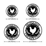 Personalized Chicken Coop Quack House Multicolor Metal Sign with Text and Date Wall Art Farm Decor Birthday Gift for Farmers Family