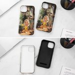 Personalized Butterfly Bookshelf Cartoon Reading Character Phone Case for iPhone or Samsung with Name Birthday Anniversary Gift for Family Friend