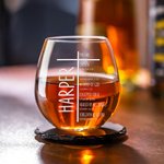 Personalized Cross Bible Glass with Name Religious Celebration Father's Day Gift for Christians