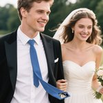 Personalized Photo Patch Tie with Name Gift Box Casual Men's Accessory Wedding Anniversary Business Gift for Husband Dad Groomsmen