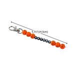 Personalizzato Basket Charm Letter Beads Portachiavi Tag con nome Zaino Accessorio Squadra Sportiva Regalo di compleanno per gli adolescenti amanti del basket