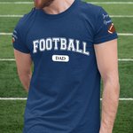 Personalisierte Fußball Baseball Sport Ball Multicolor T-Shirt mit 1-6 Kind Namen Geburtstag Sport Veranstaltung Jubel Zubehör Spieltag Geschenk für Familie