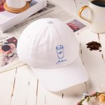Personalized Coffee Element Classic Breathable Peak Cap with Name Fashion Accessories Birthday Holiday Gift for Friends Family Coffee Lovers