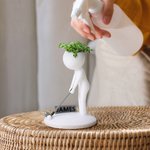 Personalized Anthropomorphic 3D Golf Succulent Planter with Name Home Decor Birthday Gift for Golf Lovers Players