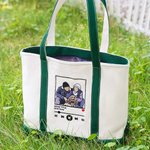 Personalised Embroidered Music Player Photo Design Oxford Large Tote Bag with Song and Singer Name Birthday Gift for Family Friends