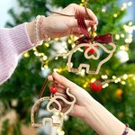 Personlig trähjärta elefant systerskap prydnad med namn vänskap Keepsake födelsedag julklapp för systrar bästa vänner