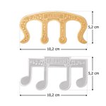 Marque-page Classique Personnalisé avec Nom Signet en Forme de Note Musicale Cadeau d'Anniversaire pour Amateur de Lecture Musicien