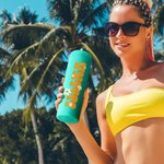 Henkilökohtainen monivärinen Daisy nimi 16 oz Matte Tumbler oljen kanssa Travel Beach Party tarvikkeet syntymäpäivälahja naisille tytöille