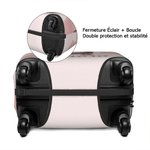 Housse de Bagage Personnalisée avec Nom et Personnage de Dessin Animé Y2K Accessoire de Voyage Cadeau d'Anniversaire pour Femme