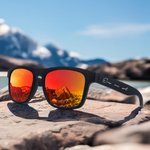 Gafas de sol personalizadas multicolor polarizadas con protección UV y texto regalo de fiesta en la playa y cumpleaños para mujeres y hombres