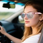 Gafas de sol personalizadas multicolor polarizadas con protección UV y texto regalo de fiesta en la playa y cumpleaños para mujeres y hombres