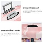 Housse de Bagage Personnalisée avec Nom et Personnage de Dessin Animé Y2K Accessoire de Voyage Cadeau d'Anniversaire pour Femme