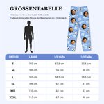 Personalisierte Fußball Basketball Gesicht Foto Lange Pyjama Hose mit Namen Nummer Weicher Hausanzug Geburtstag Geschenk für Familie Sportliebhaber