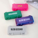 Personalisierte 3D-Druck Medikamentenbox für Mounjaro mit Fächern und Namen Tragbare Reiseutensilien Geburtstag Geschenk für Diabetes-Betroffene