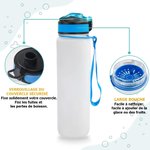 Bouteille d'Eau de Sport Personnalisée avec Nom et Personnage Dessin Animé Style de Golf Cadeau d'Anniversaire pour Passionnés de Golf
