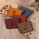 Gepersonaliseerde lederen koffiekop hoes met gegraveerde naam past 10 oz - 20 oz Cups Dagelijks gebruik Verjaardag Aanmoedigend geschenk voor koffieliefhebber werknemer