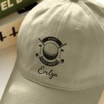 Casquette de baseball de golf multicolore personnalisée avec nom Cadeau d'anniversaire pour les enfants et les adultes amateurs de golf