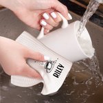 Personalised Coffee Pattern Multicolor Waffle Towel with Name Coffee Bar Decor Birthday Gift for Coffee Lovers Baristas