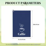 Personalised Coffee Pattern Multicolor Waffle Towel with Name Coffee Bar Decor Birthday Gift for Coffee Lovers Baristas