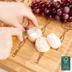 Personalized Everything Tastes Better Bamboo Cutting Board with Juice Groove Engraved Title and Name Housewarming Father's Day Gift for Dad Grandpa