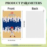 Serviette de sport personnalisée avec nom, numéro et attache pour les amateurs de baseball