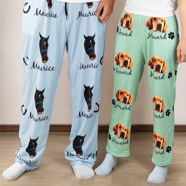 Paw Print Pyjama Bottoms with Name