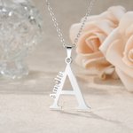Personalized Simple Initial Name Combination Necklace Jewellery Graduation Birthday Anniversary Gift for Women